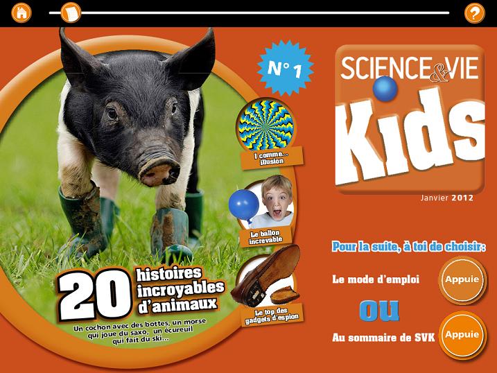 SciencetevieKids Mondadori Application iPad 2
