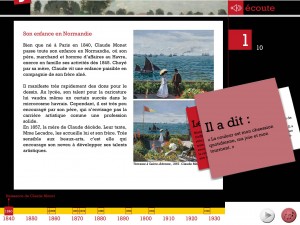 Joue avec Claude Monet application Dada tablette Enfant La Souris Grise 2